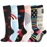 6 Pairs of Compression Socks For Comfort & Support