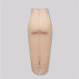 Elegant high-waist bodycon midi skirt