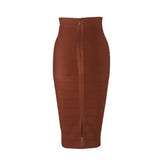 Women's vintage bandage midi skirt
