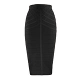 Women's vintage bandage midi skirt