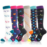 6 Pairs of Compression Socks For Comfort & Support