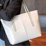 Stylish Leather Large Tote Bag