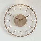 Nordic Silent Wooden Wall Clock