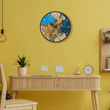 Transparent Acrylic Wood Wall Clock