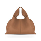 Soft Leather Shoulder Bag with French Texture