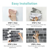 3D Self-Adhesive Wall Panel Tile - Stone