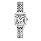 Women's Square Stainless Steel Quartz Watch