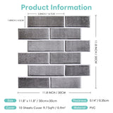 3D Self-Adhesive Wall Panel Tile - Stone