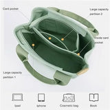 Large Capacity Multi-Pocket Handbag