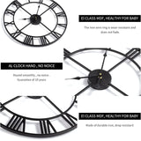 Large 3D Roman Numeral Wall Clock