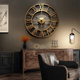 Large 3D Roman Numeral Wall Clock
