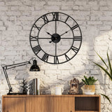 Large 3D Roman Numeral Wall Clock