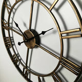 Large 3D Roman Numeral Wall Clock