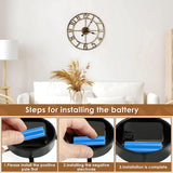 Large Rustic Wall Clock