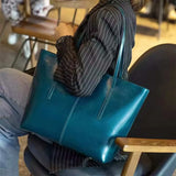 Stylish Leather Large Tote Bag