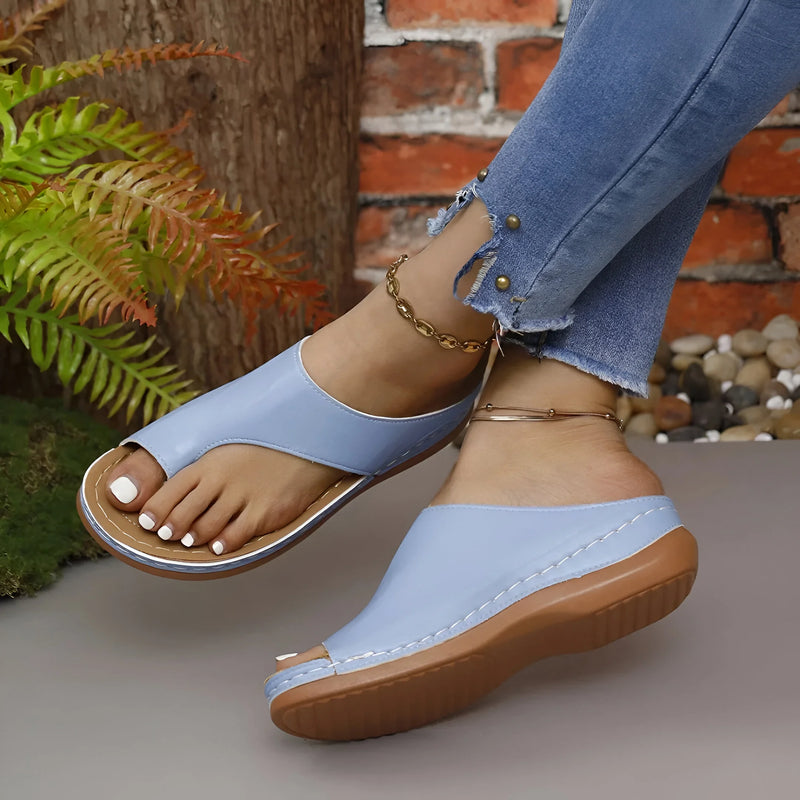 Stylish Dressy Flip Flop Wedge Sandals
