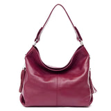 Stylish Leather Crossbody Bag with Tassel Details