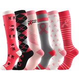 6 Pairs of Compression Socks For Comfort & Support