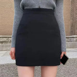 Slim high-waist mini pencil skirt