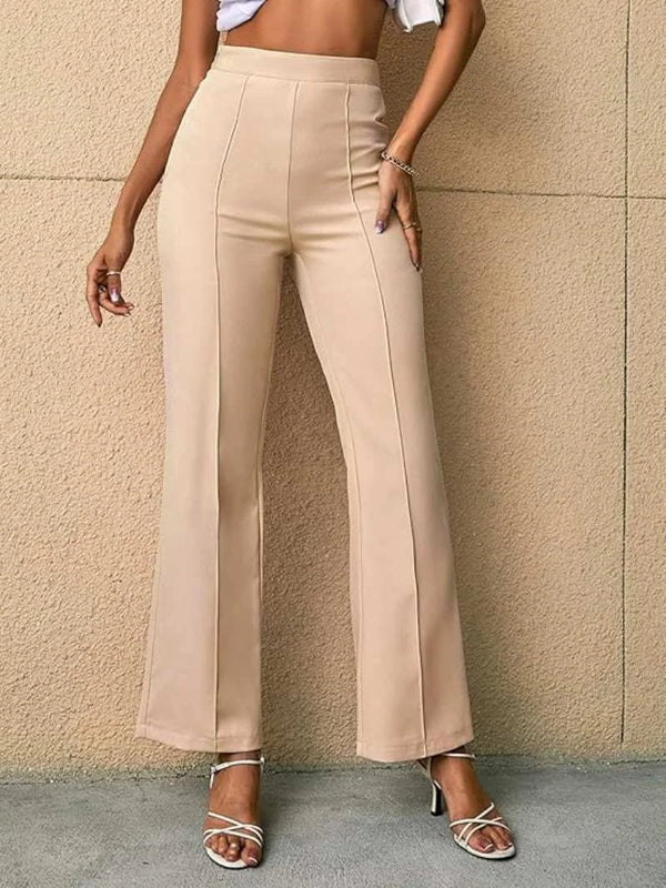 Women's high-waist flared pants