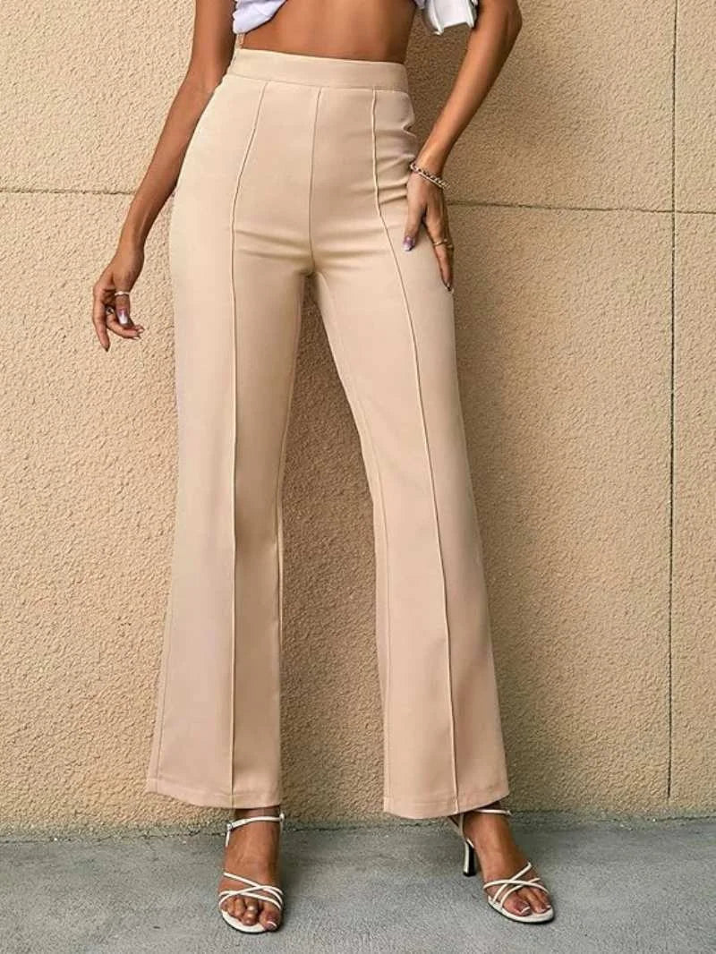 Women's high-waist flared pants