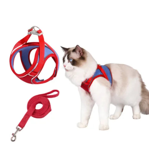 Adjustable Pet Harness with Reflective Stripe