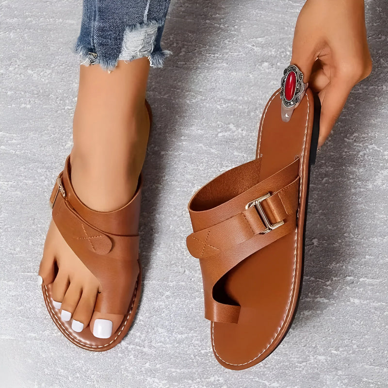 Women’s Buckle Slide Sandals