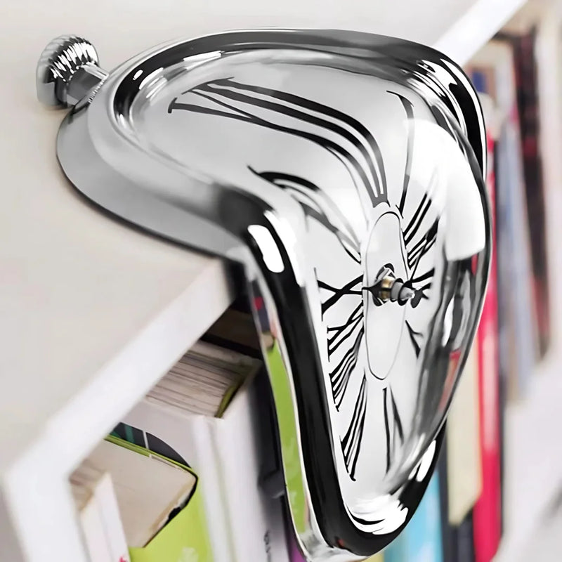 Surreal Melting Distorted Wall Clock