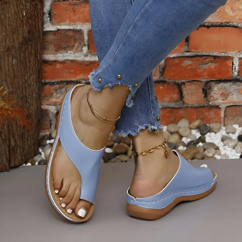 Stylish Dressy Flip Flop Wedge Sandals