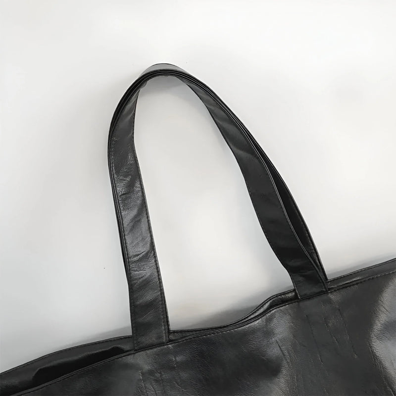 Women's Retro-Style Large Capacity Leather  Tote Bag