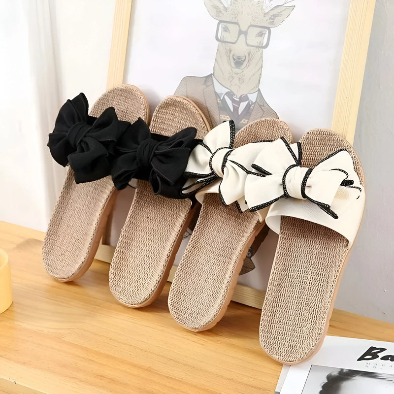 Graceful Butterfly Bow Sandals