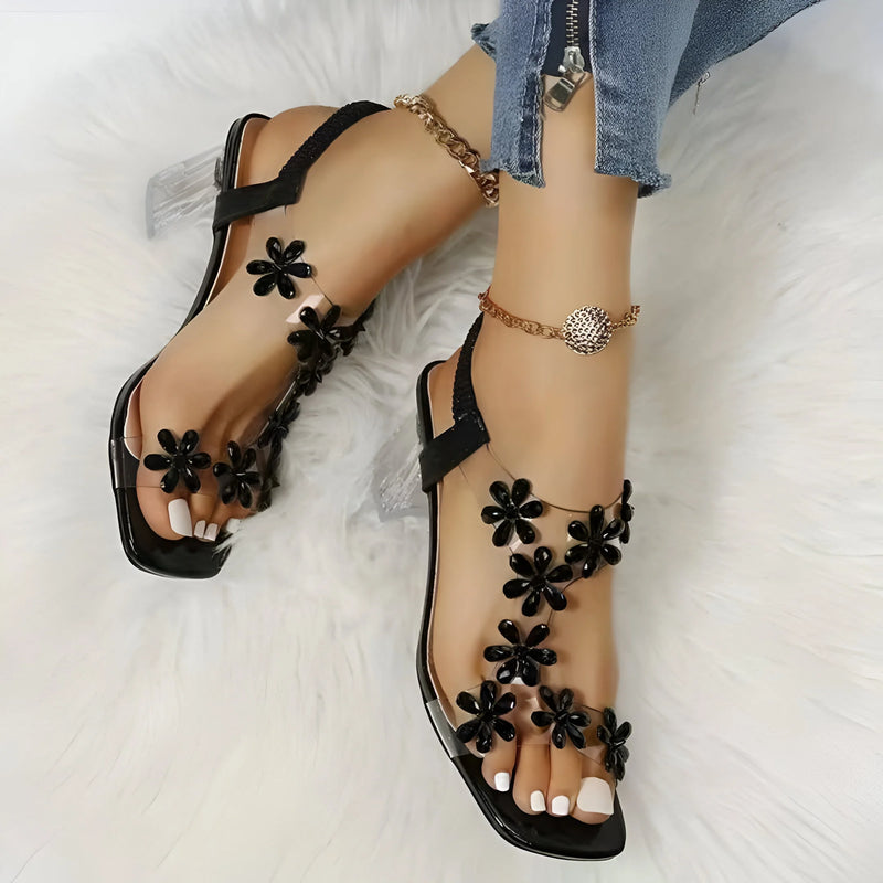 Bling Rhinestone High Heels Sandals for Women
