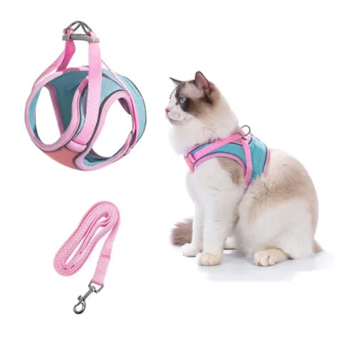 Adjustable Pet Harness with Reflective Stripe