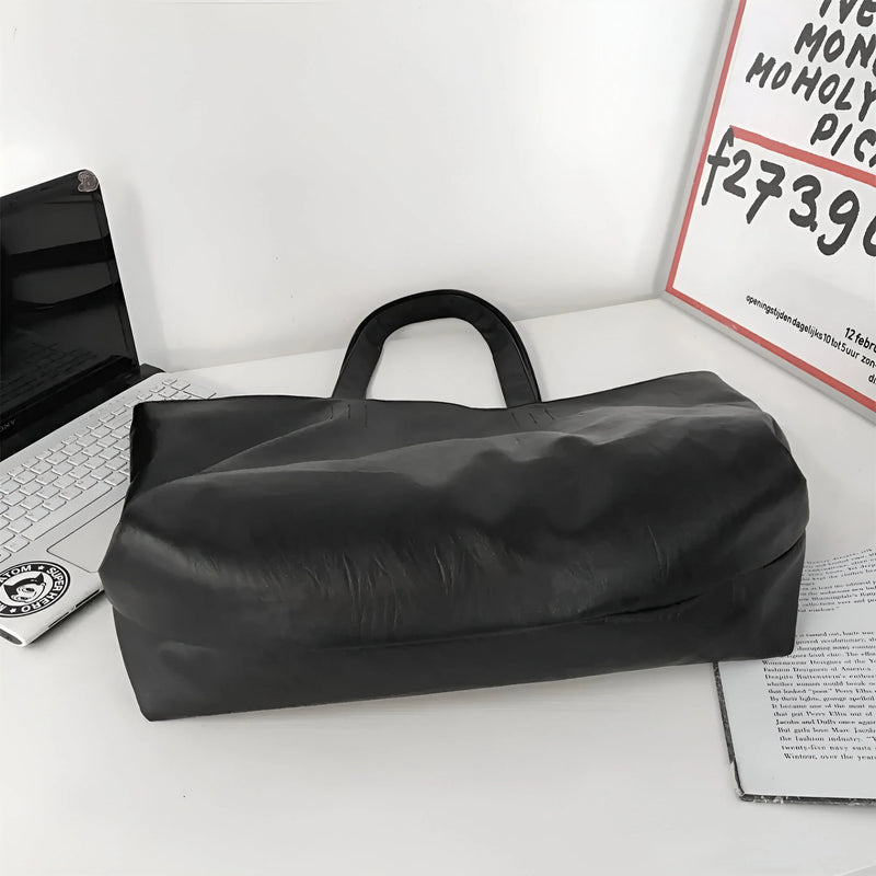 Women's Retro-Style Large Capacity Leather  Tote Bag