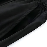 Women's High-Waisted Lace-Up Straight Pants