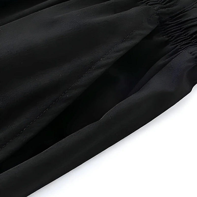 Women's High-Waisted Lace-Up Straight Pants