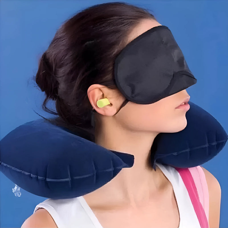 Inflatable Travel Pillow for Neck Support
