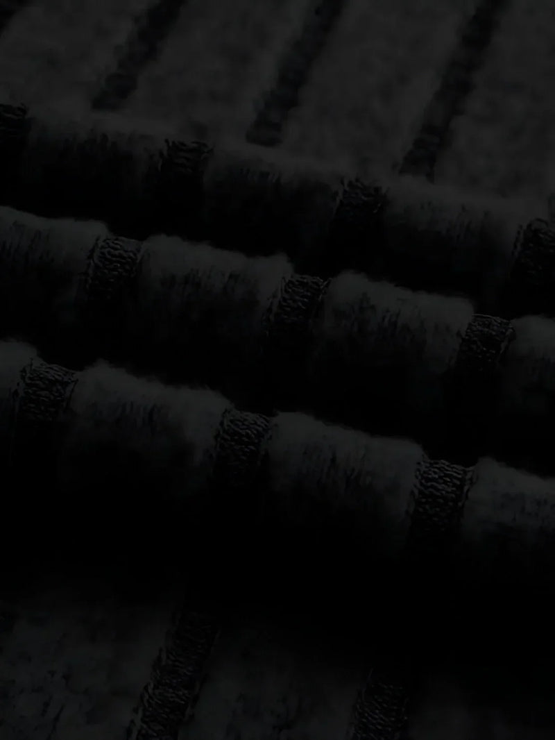 Women's high-waist ribbed knit pencil skirt