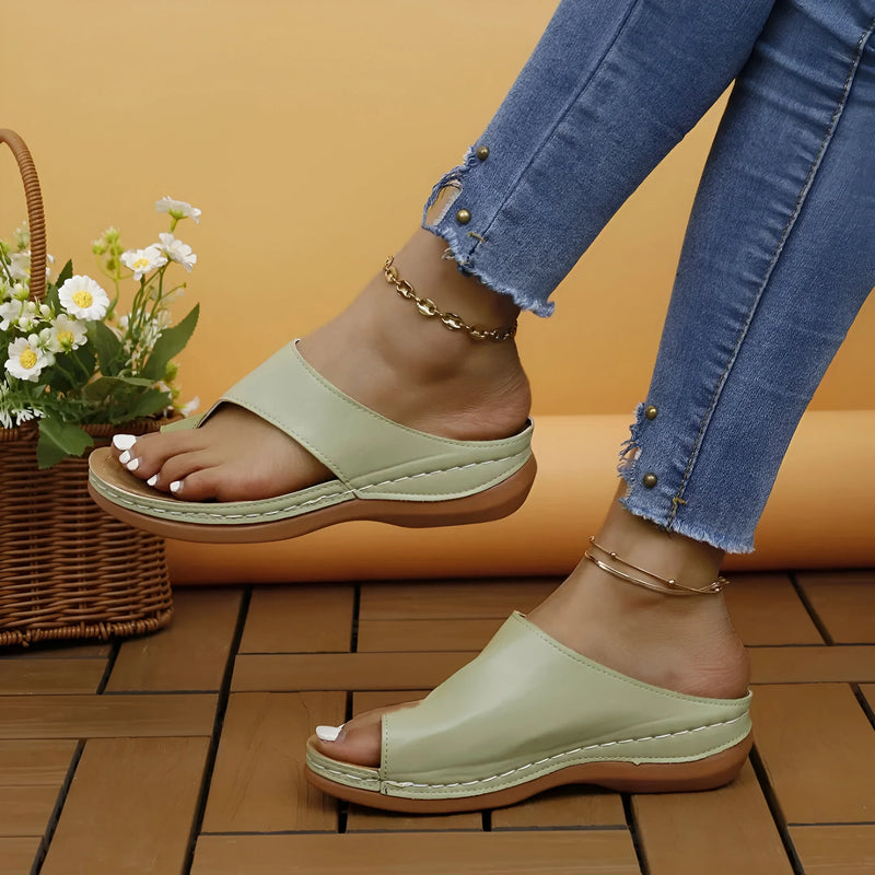 Stylish Dressy Flip Flop Wedge Sandals