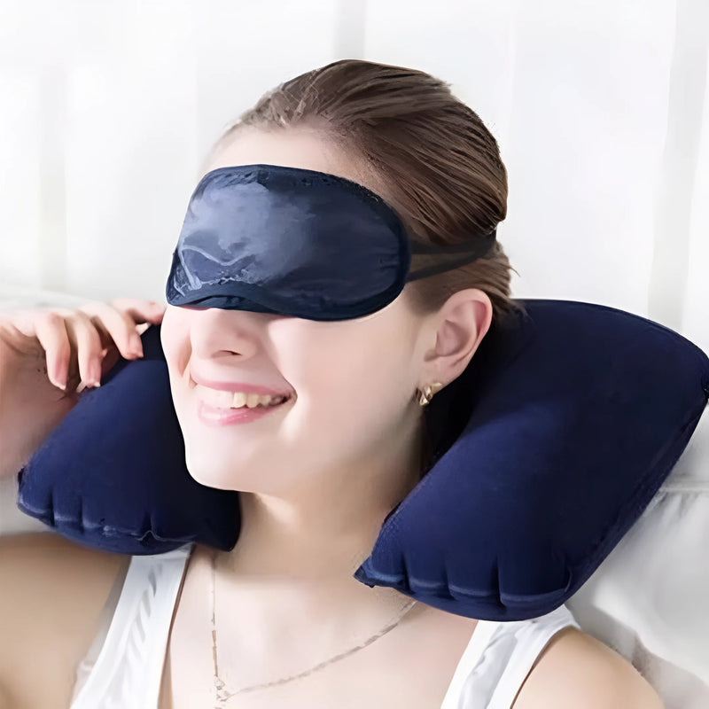 Inflatable Travel Pillow for Neck Support