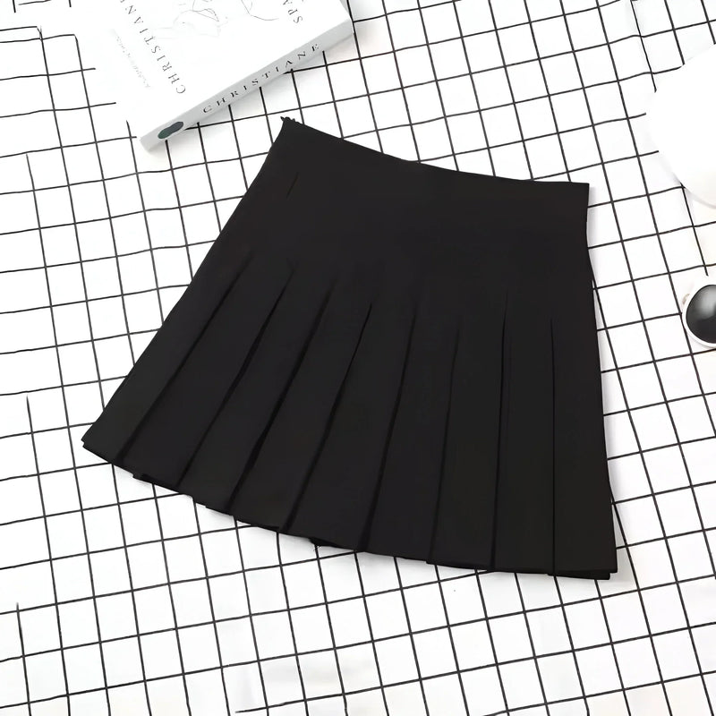 High-waist pleated mini skirt – Comfortable & versatile
