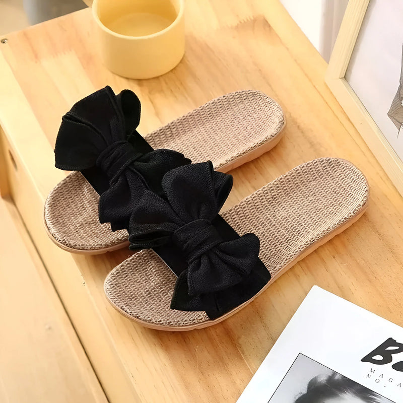 Graceful Butterfly Bow Sandals