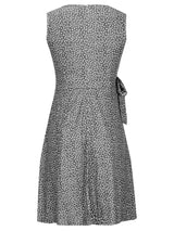 Women's Sleeveless V-Neck Floral Summer Dress