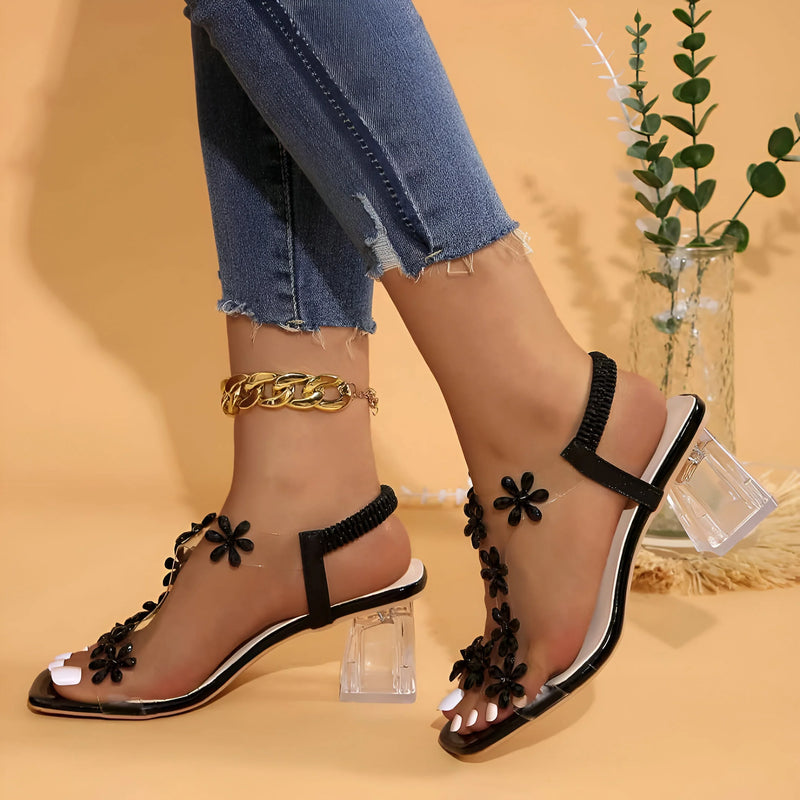 Bling Rhinestone High Heels Sandals for Women