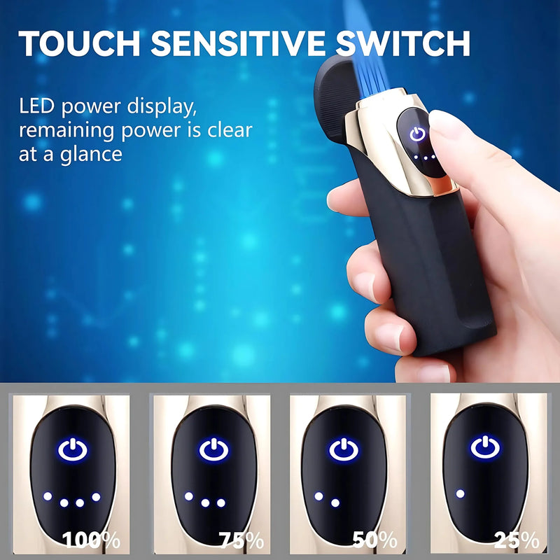Triple Jet Torch Lighter with Touch Sensor