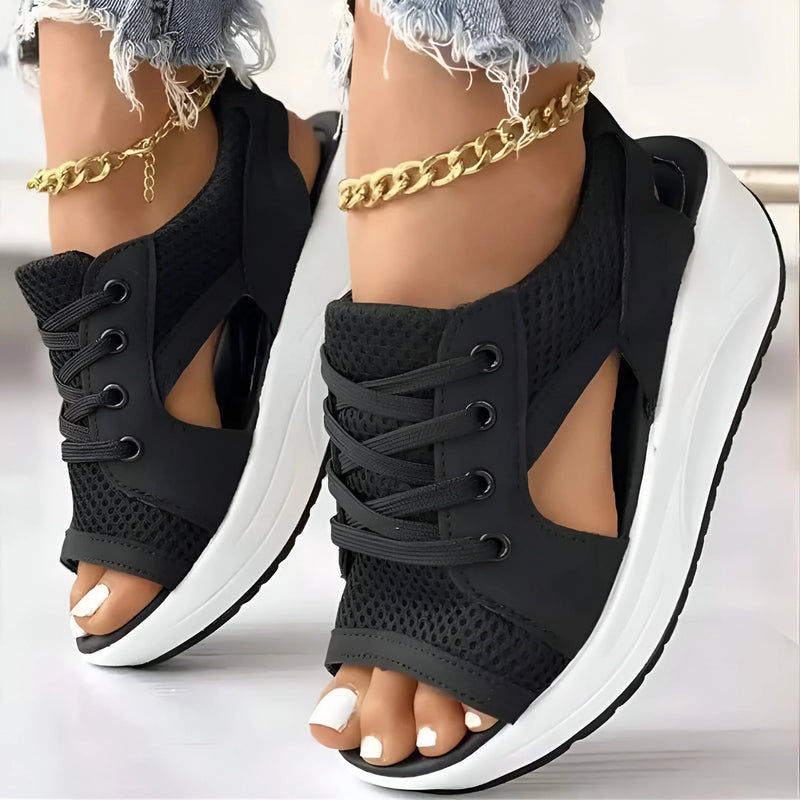 Casual Contrast Paneled Sneakers