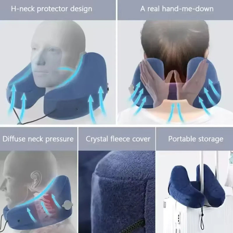 Multifunctional H-Shaped Travel Pillow