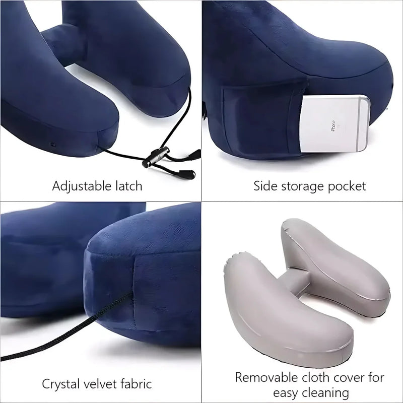 Multifunctional H-Shaped Travel Pillow