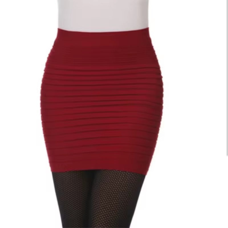 Women's versatile stretch mini skirt
