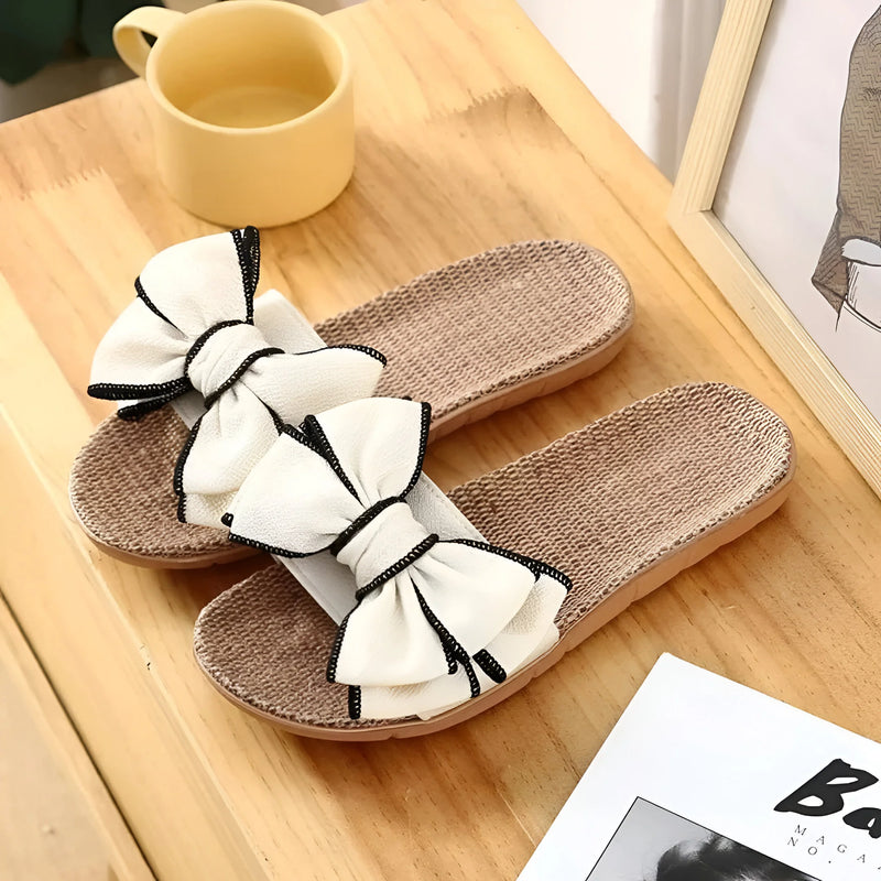 Graceful Butterfly Bow Sandals